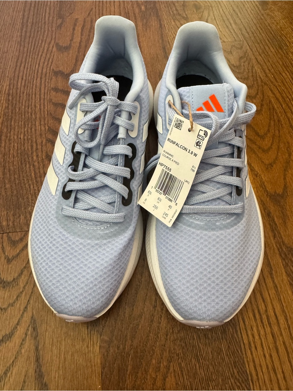 adidas Women's Light Blue RUNFALCON 3.0 Athletic Sneakers